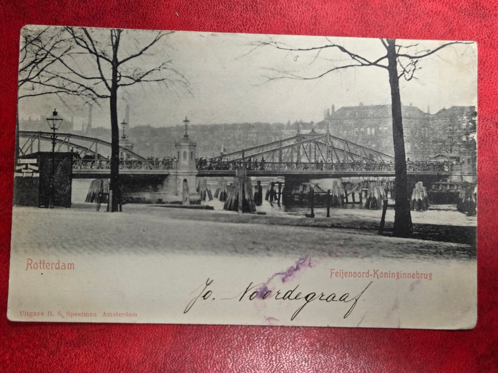 Rotterdam Feijenoord Koninginnebrug, Ophalen of Verzenden, Voor 1920, Zuid-Holland