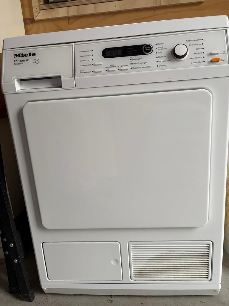 Miele T 8861 WP Edition 111 warmtepompdroger, Ophalen, Gebruikt, 8 tot 10 kg, 85 tot 90 cm
