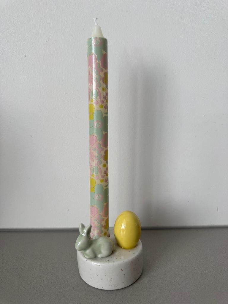 Paas kandelaar voor dinerkaars 7cm, Huis en Inrichting, Woonaccessoires | Kandelaars en Kaarsen, Overige materialen, Blauw, Ophalen of Verzenden