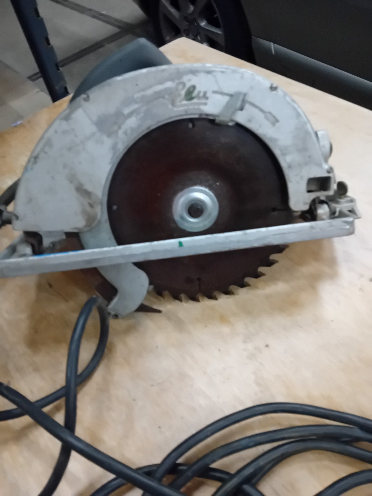 Elu Cirkelzaag 713 Mühlacker - Made in W-Germany, Gebruikt, Cirkelzaag, Ophalen of Verzenden, 30 tot 70 mm