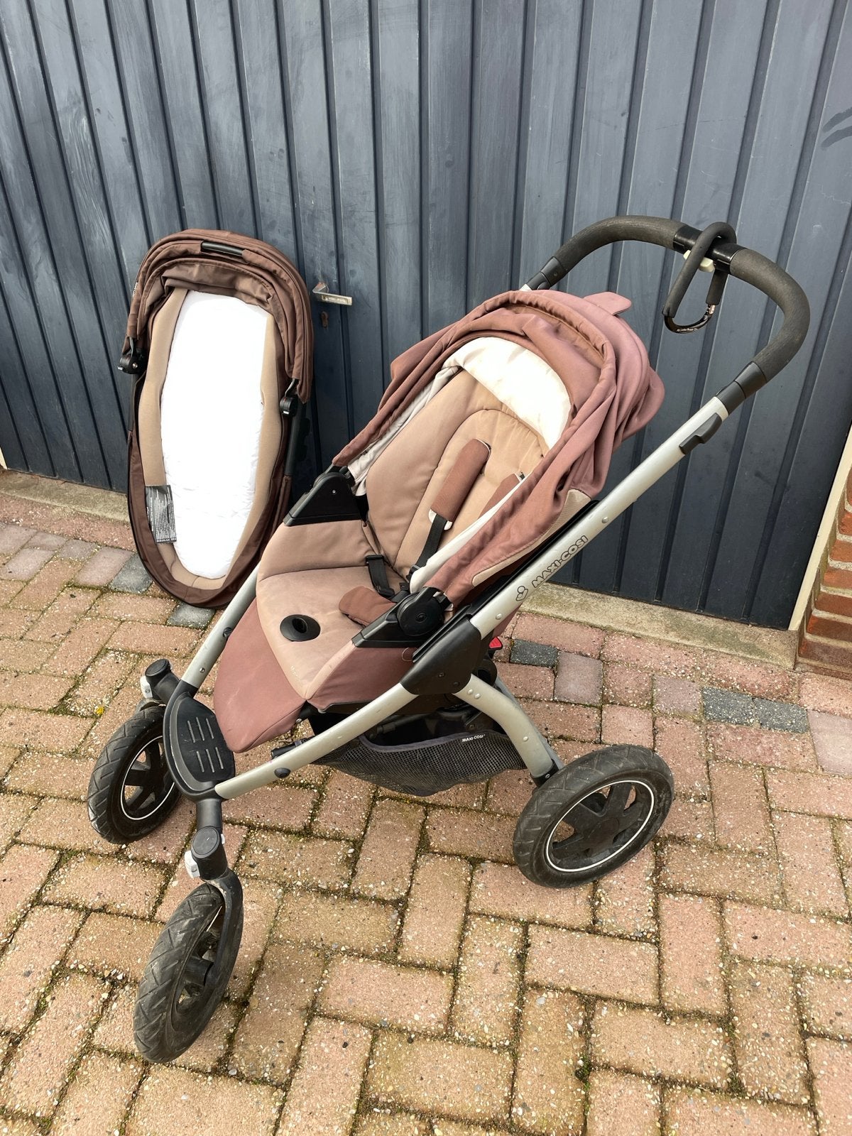 Maxi Cosi Mura kinderwagen met reiswieg en zitje, Ophalen, Gebruikt, Combiwagen, Met reiswieg