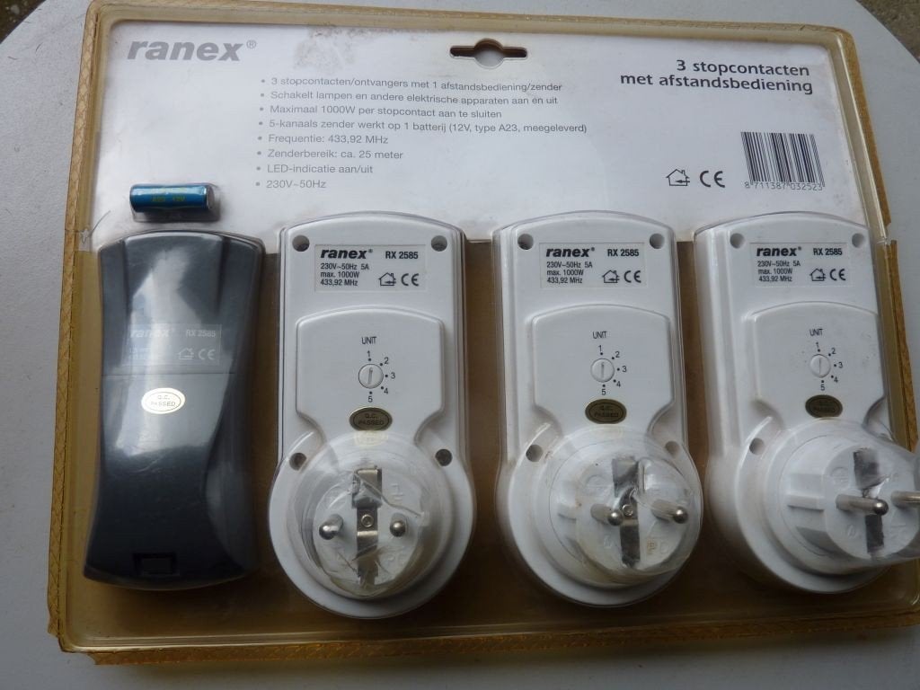 Ranex Klik aan klik uit systeem Nieuw, Ophalen of Verzenden, Nieuw, Stekker