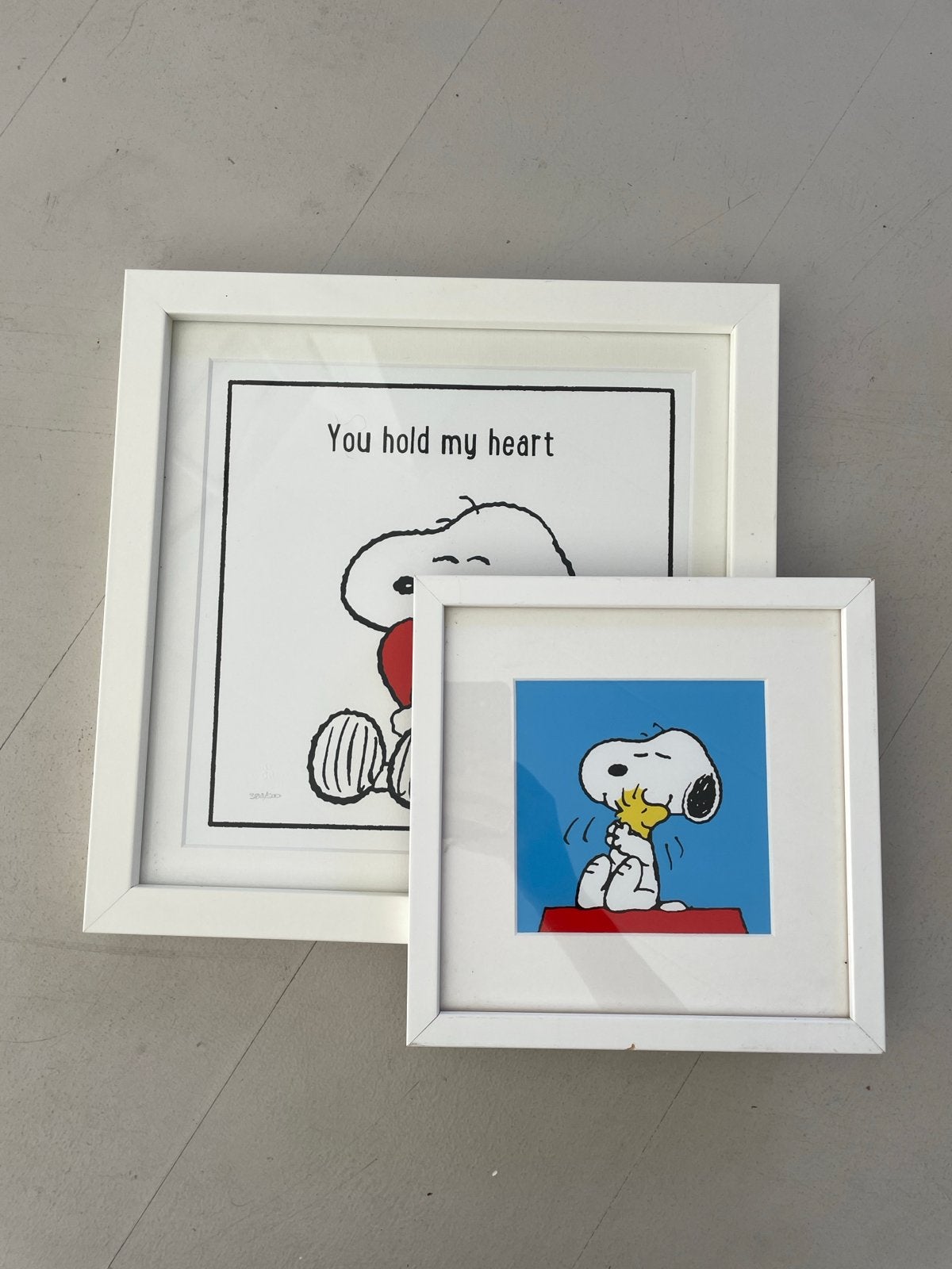 Snoopy Prints - Set van 2 ingelijste kunstwerken, Ophalen, Minder dan 50 cm, Oorspronkelijke maker, 5 – 50