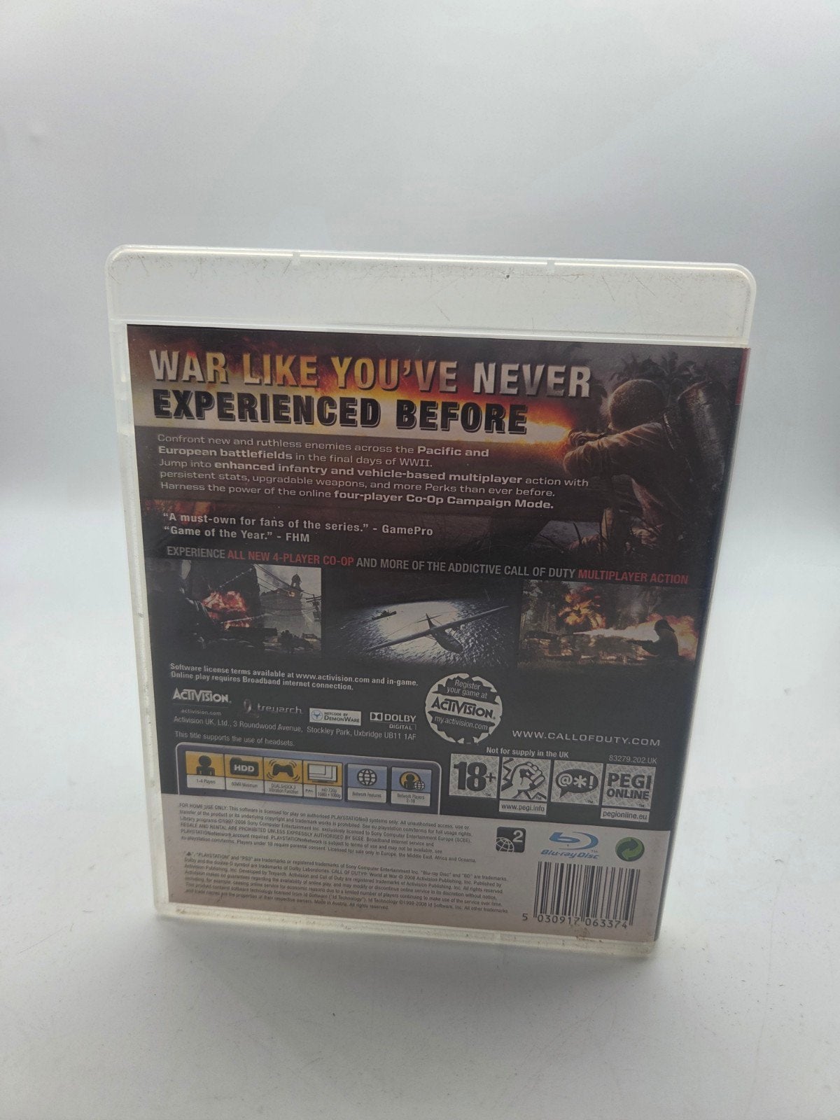 Call of Duty: World at War - PS3, Spelcomputers en Games, Online, Vanaf 18 jaar, Shooter, Ophalen of Verzenden