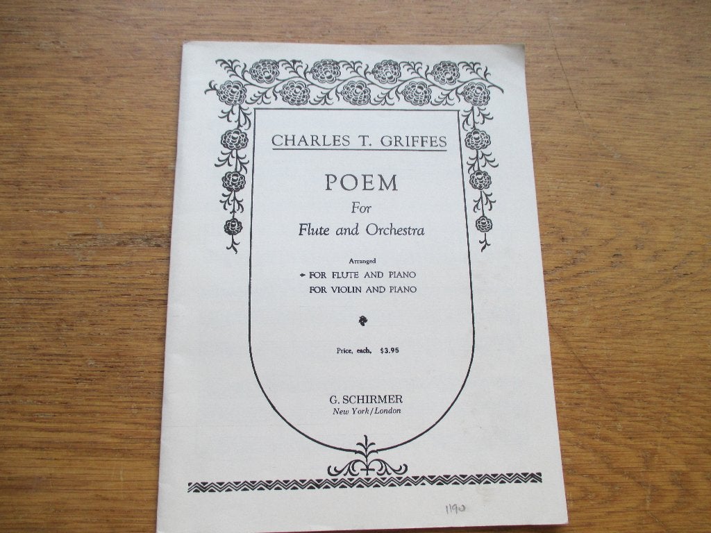 Charles T. Griffes - Poem voor Dwarsfluit en Orkest, Muziek en Instrumenten, Klassiek, Ophalen of Verzenden, Artiest of Componist