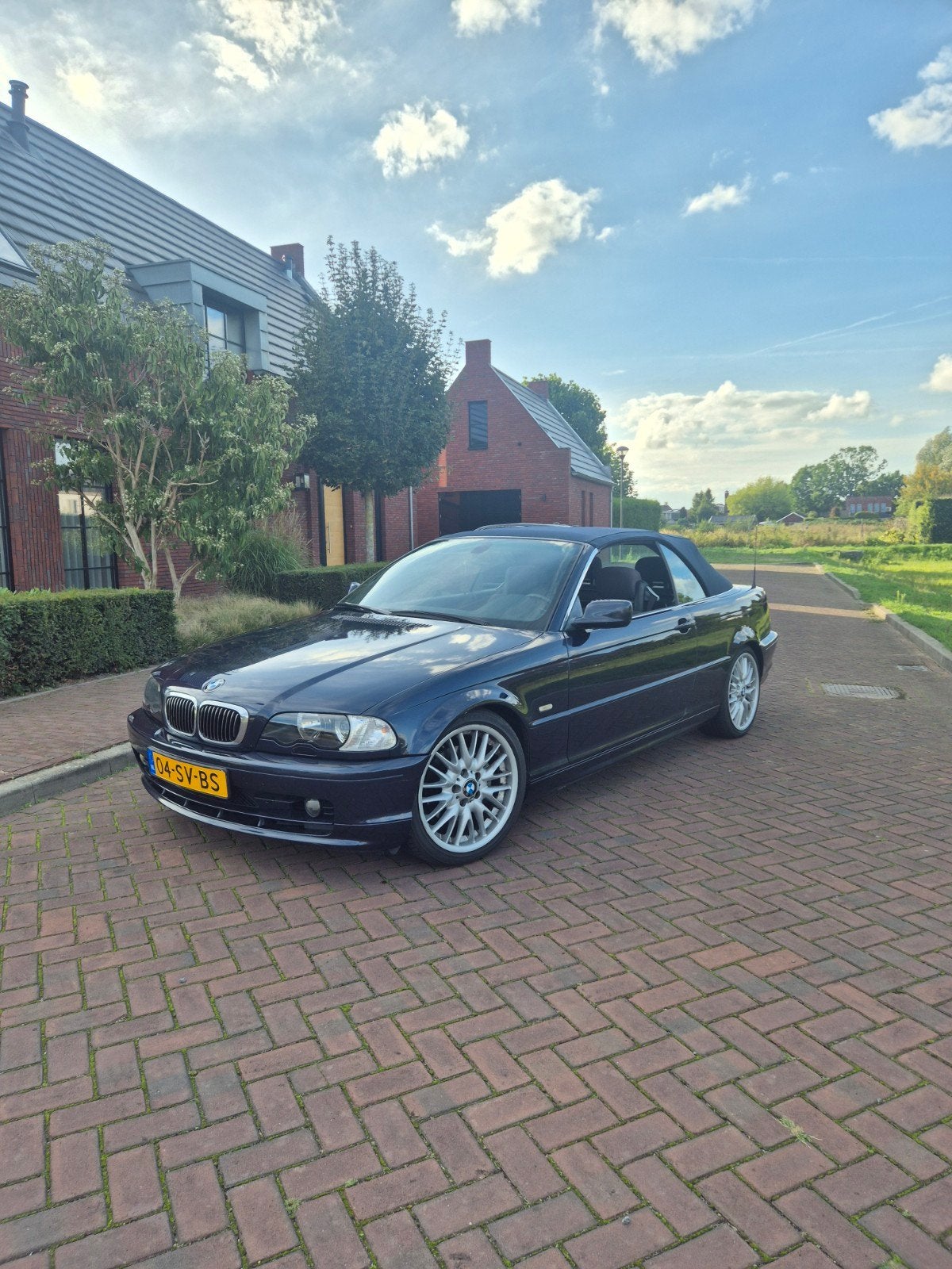 BMW 3-Serie 2.5 CI 323 Cabriolet AUT 2000 Blauw, Auto's, Automaat, Achterwielaandrijving, Parkeersensor, Zwart
