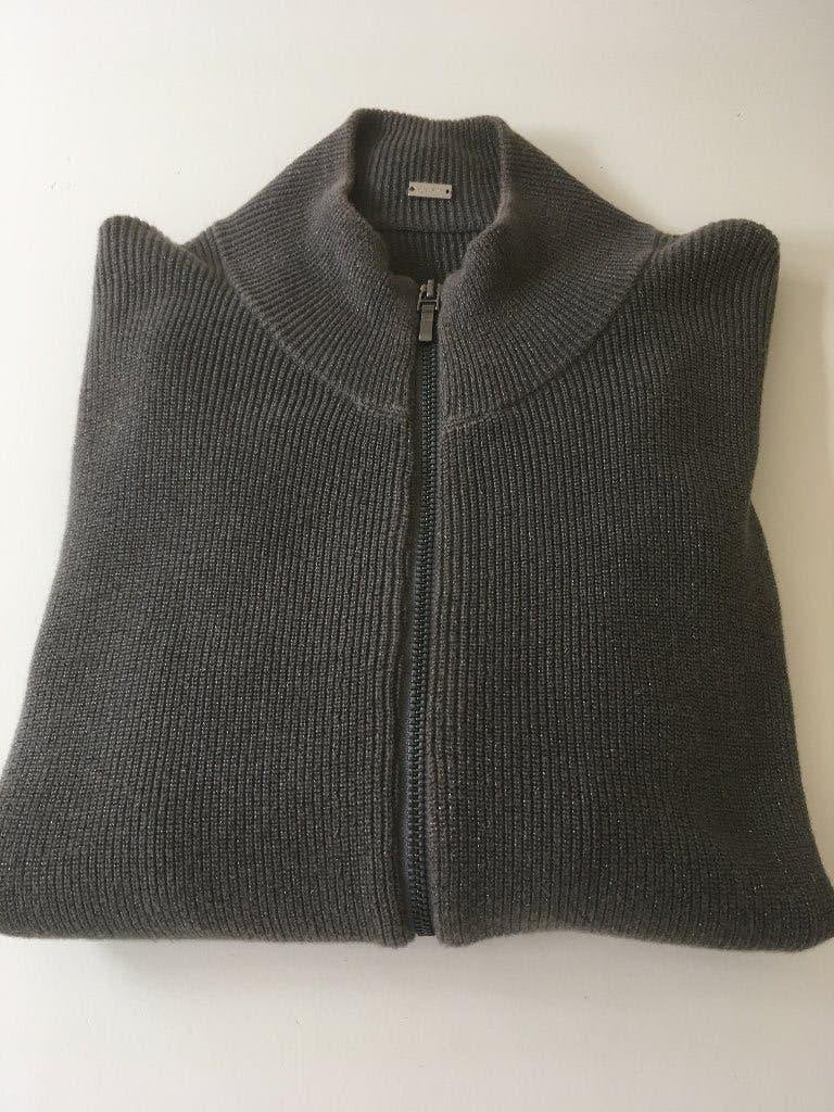 TRENDY BRUIN VEST MET LUREX VAN GUSTAV, Maat 38/40 (M), Bruin, Gustav, Ophalen of Verzenden