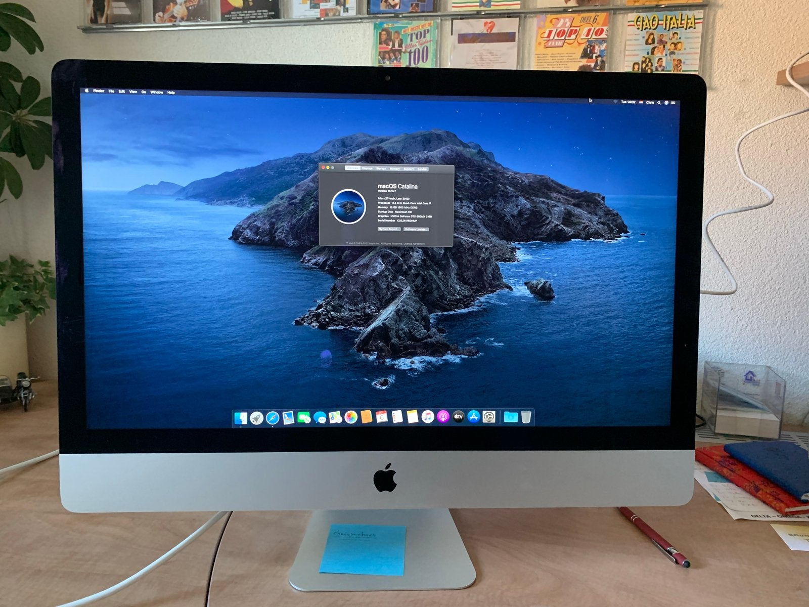 Apple iMac 27 inch (eind 2012) - 16GB RAM, 1TB HDD, Computers en Software, Ophalen, Gebruikt, HDD, IMac