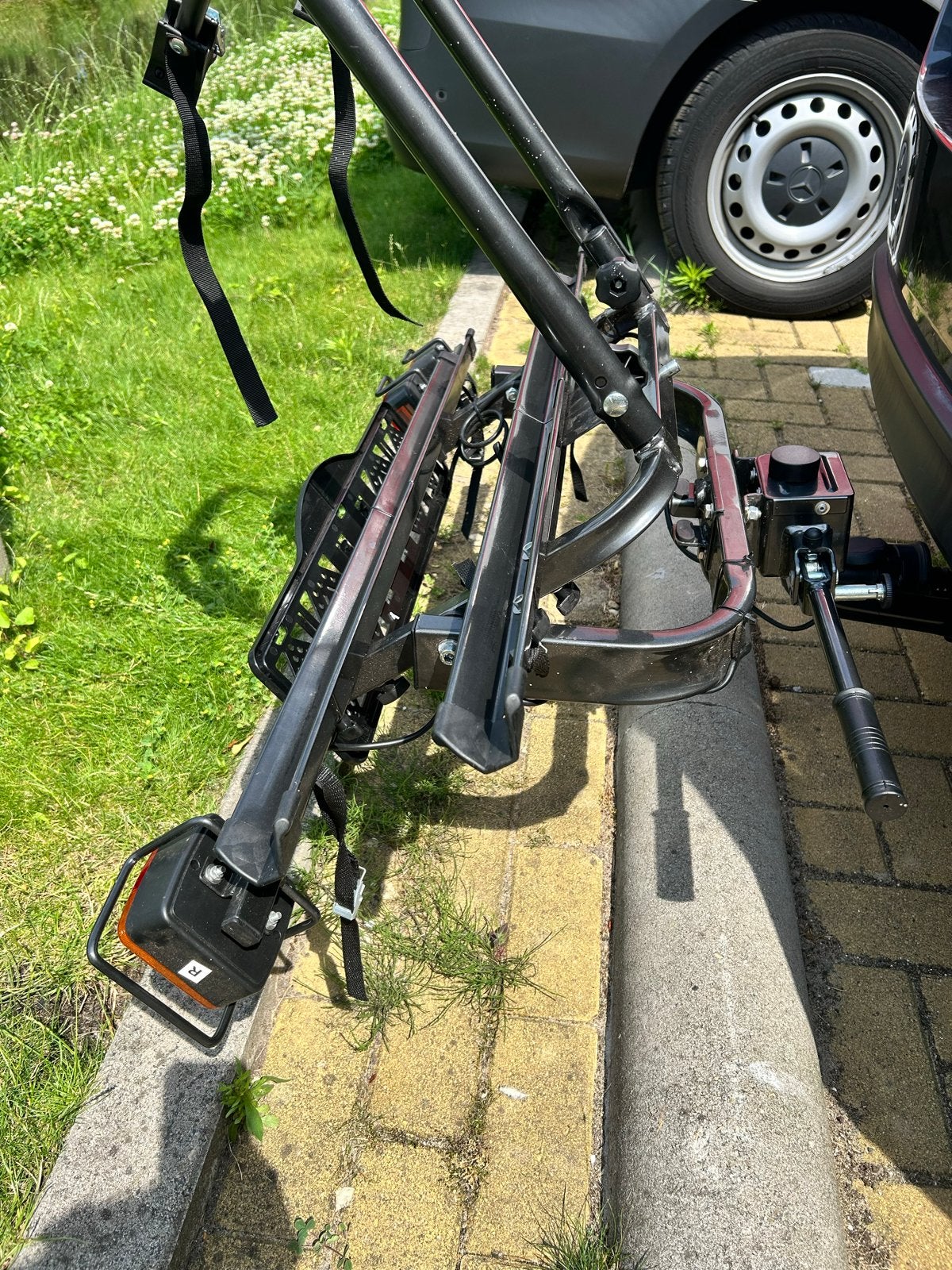 Trekhaak fietsendrager voor 2 fietsen - Car Xtras, Ophalen, 2 fietsen, Gebruikt, Trekhaakdrager