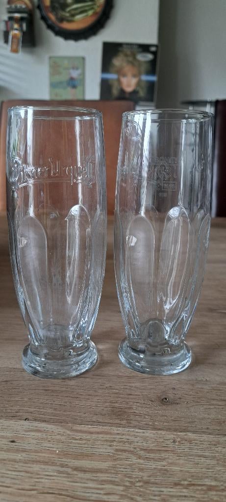 2 x Pilsner Urquell bierglas (Z257-36), Verzamelen, Biermerken, Ophalen of Verzenden, Nieuw, Glas of Glazen, Overige merken