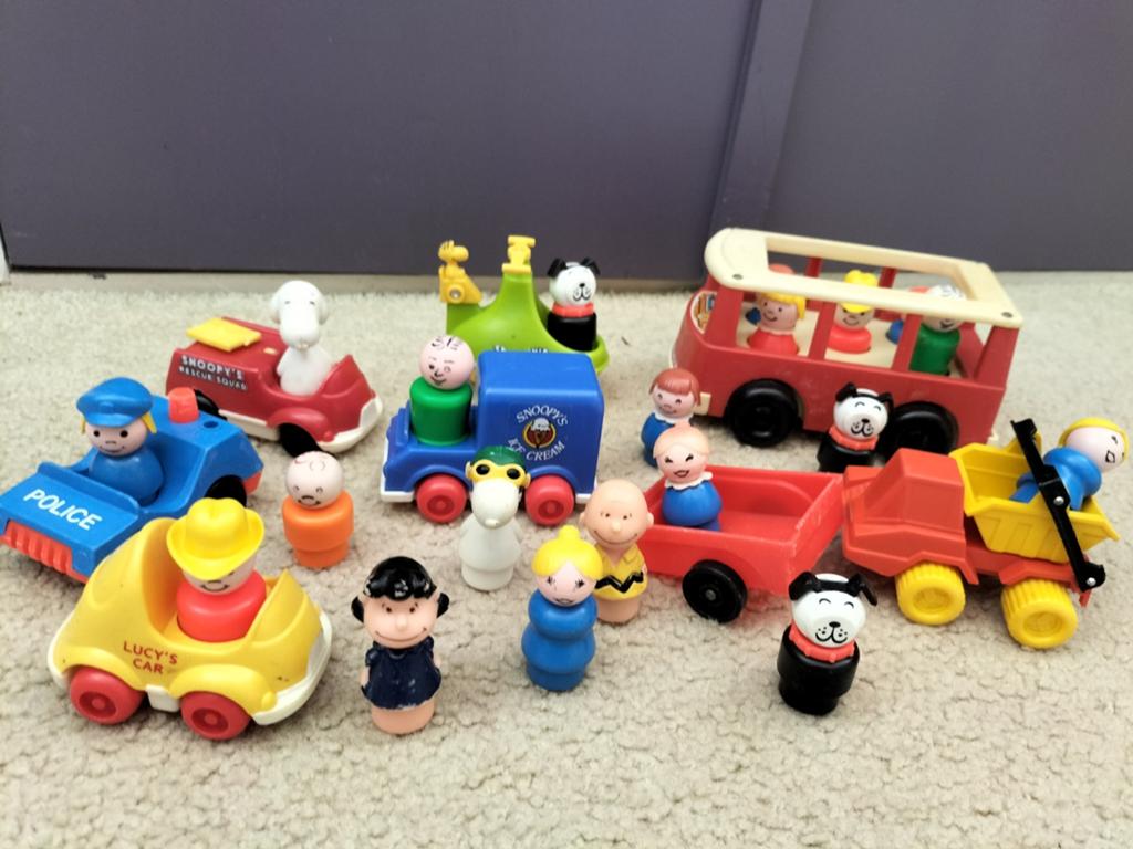Vintage little People en snoopy, Charlie brow en lucy, Ophalen of Verzenden, Gebruikt, Jongen of Meisje