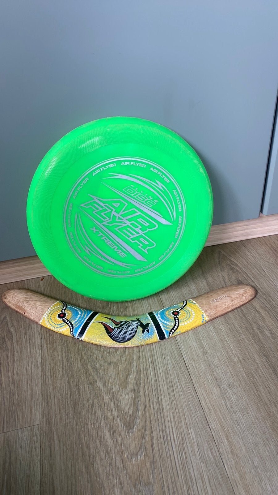 Frisbee en boemerang, Ophalen of Verzenden, Zo goed als nieuw