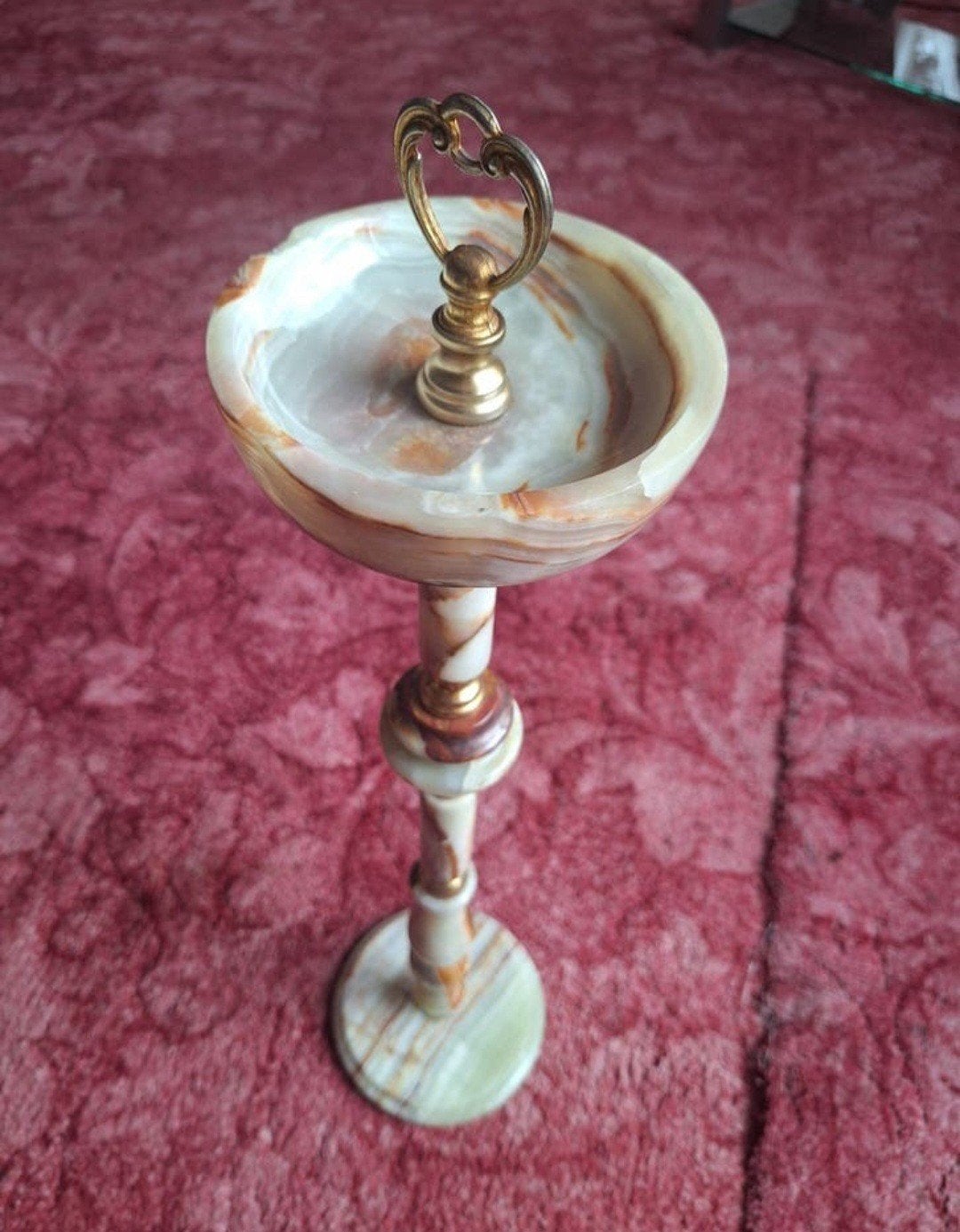 Vintage Asbak Staand Marmer, Ophalen