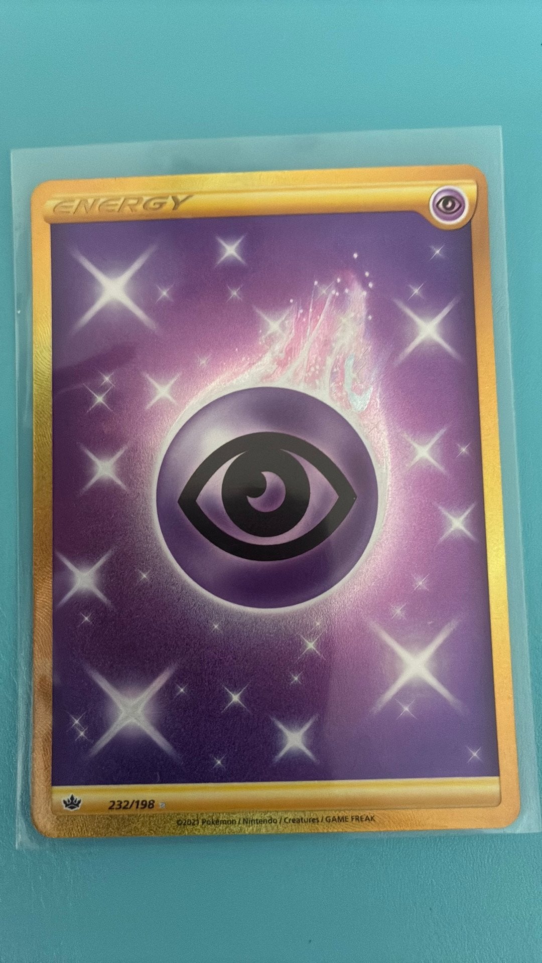 Psychic energy gold card 232 - Chilling Reign, Ophalen, Zo goed als nieuw