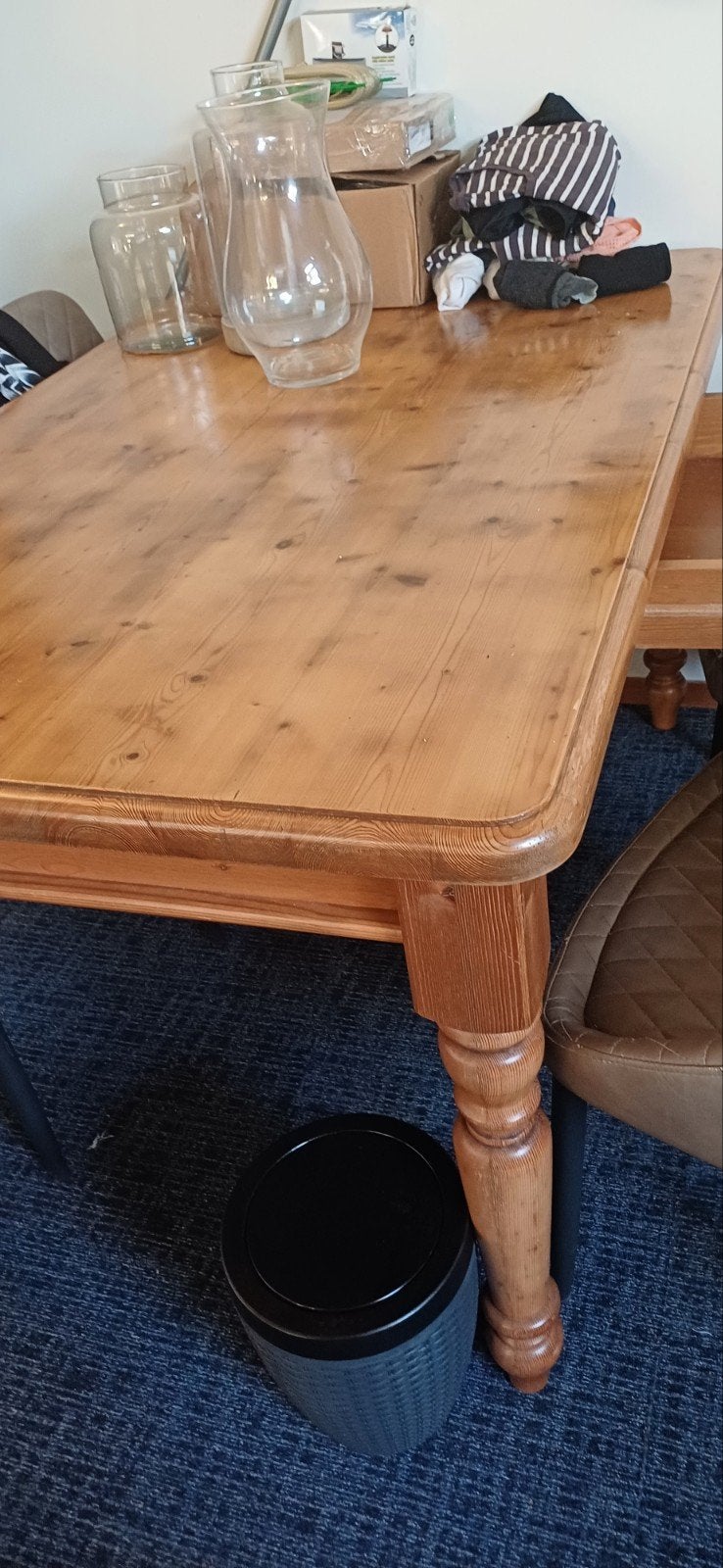 grenen tafel, Ophalen, Gebruikt, 4 tot 6 stoelen