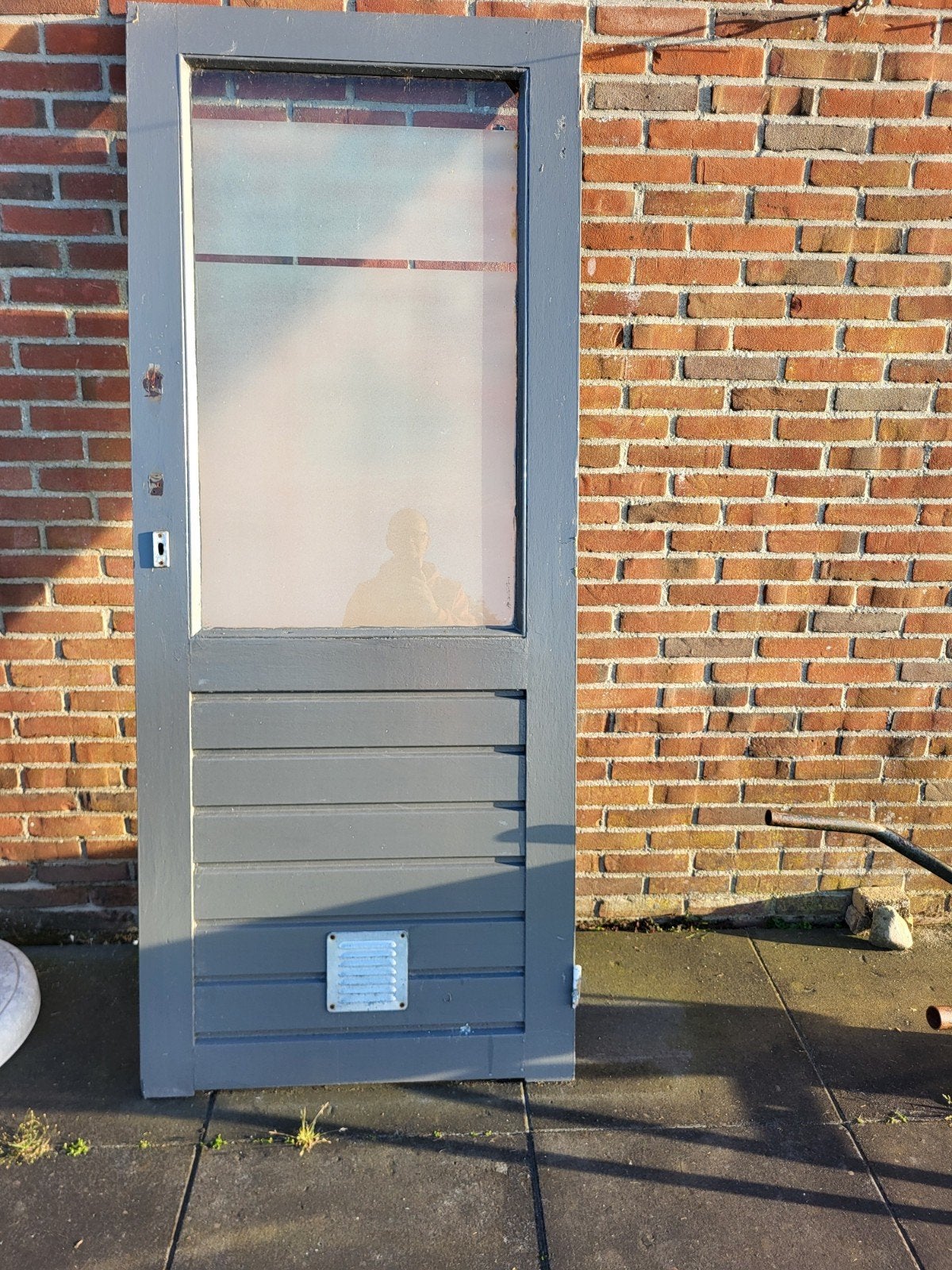 Hardhouten buitendeuren, Ophalen, Gebruikt, 80 tot 100 cm, 200 tot 215 cm