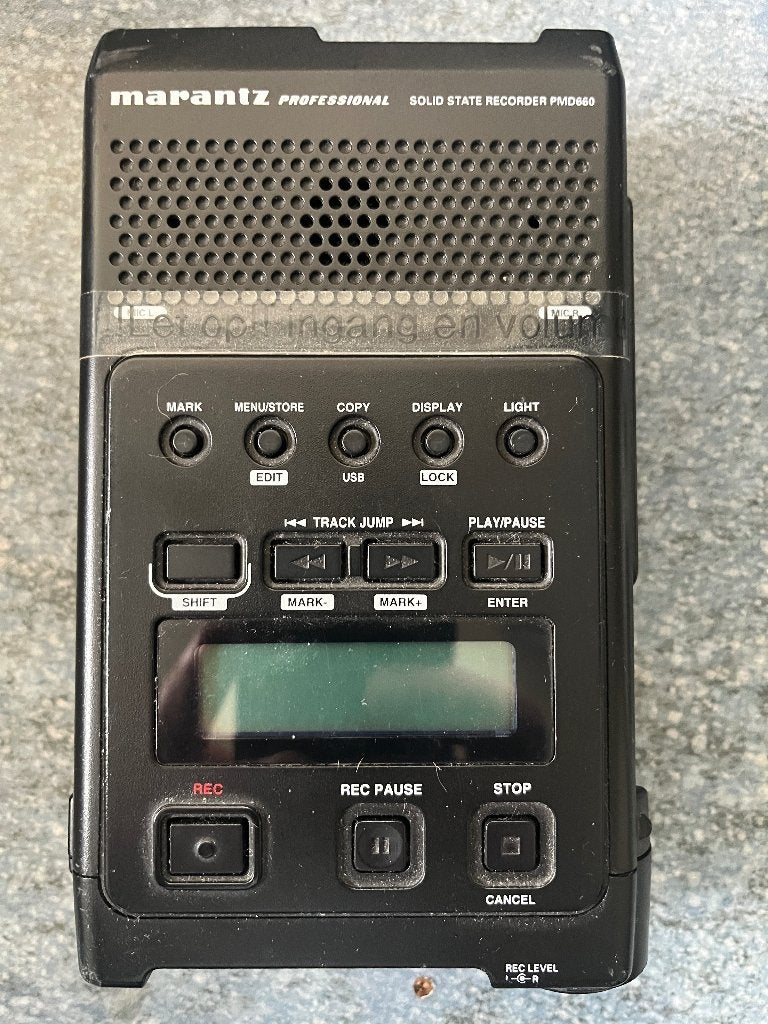 Digitale recorder Marantz PMD 660, Ophalen, Gebruikt, Audio