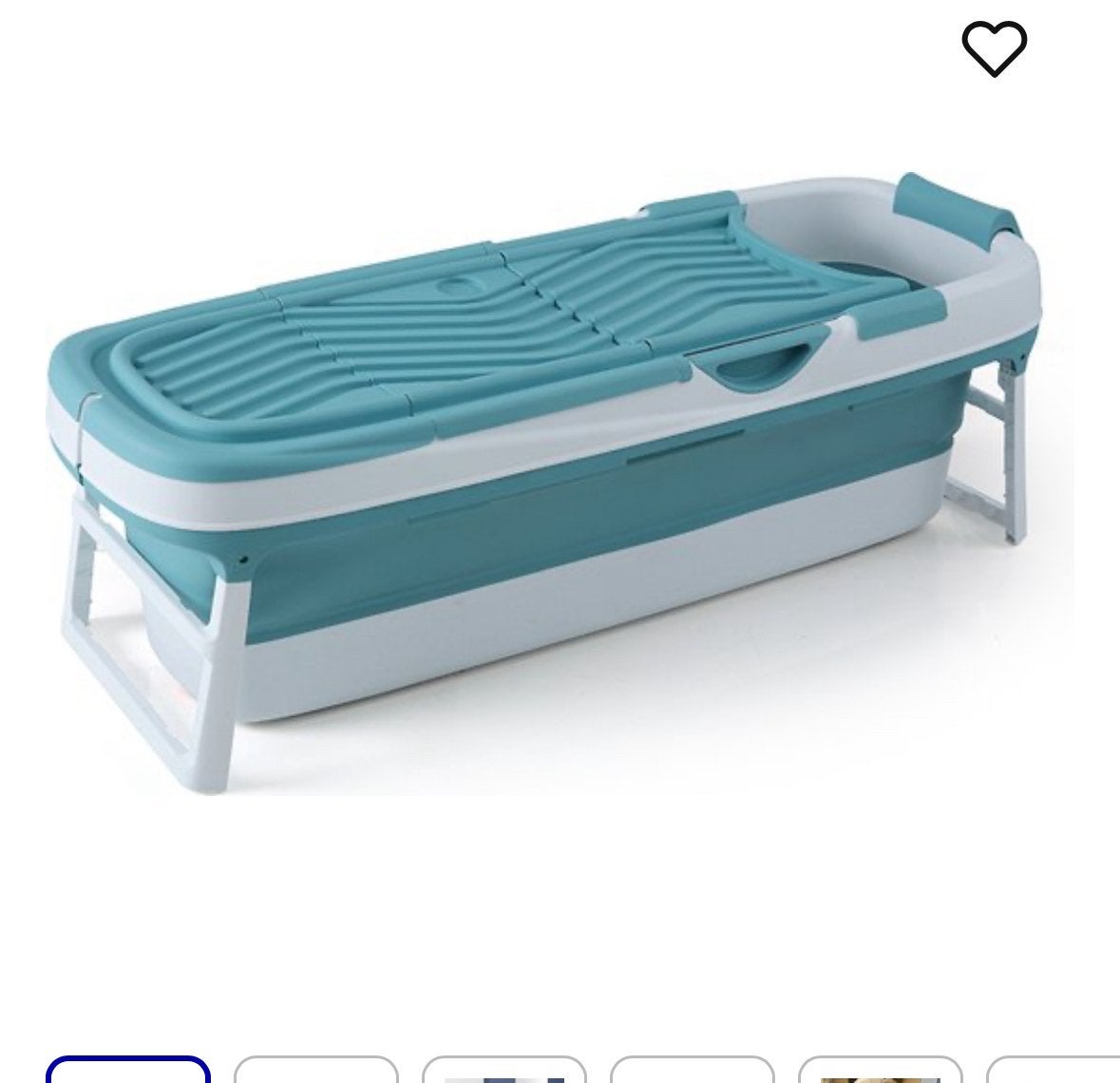 Livista Opvouwbaar XXL Bad - Blauw, Ophalen, Gebruikt, Met bad