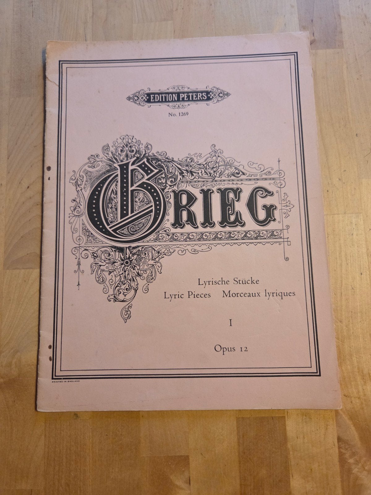 Grieg - Lyrische Stücke Opus 12 - Bladmuziek, Gebruikt, Verzenden, Klassiek, Artiest of Componist