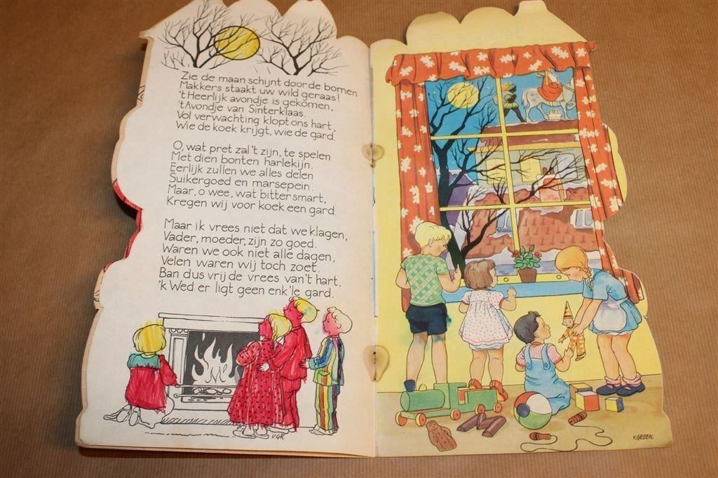 Vintage Prentenboek Zie Ginds Komt de Stoomboot [1951], Diversen, Sinterklaas, Gebruikt, -, -, Ophalen of Verzenden