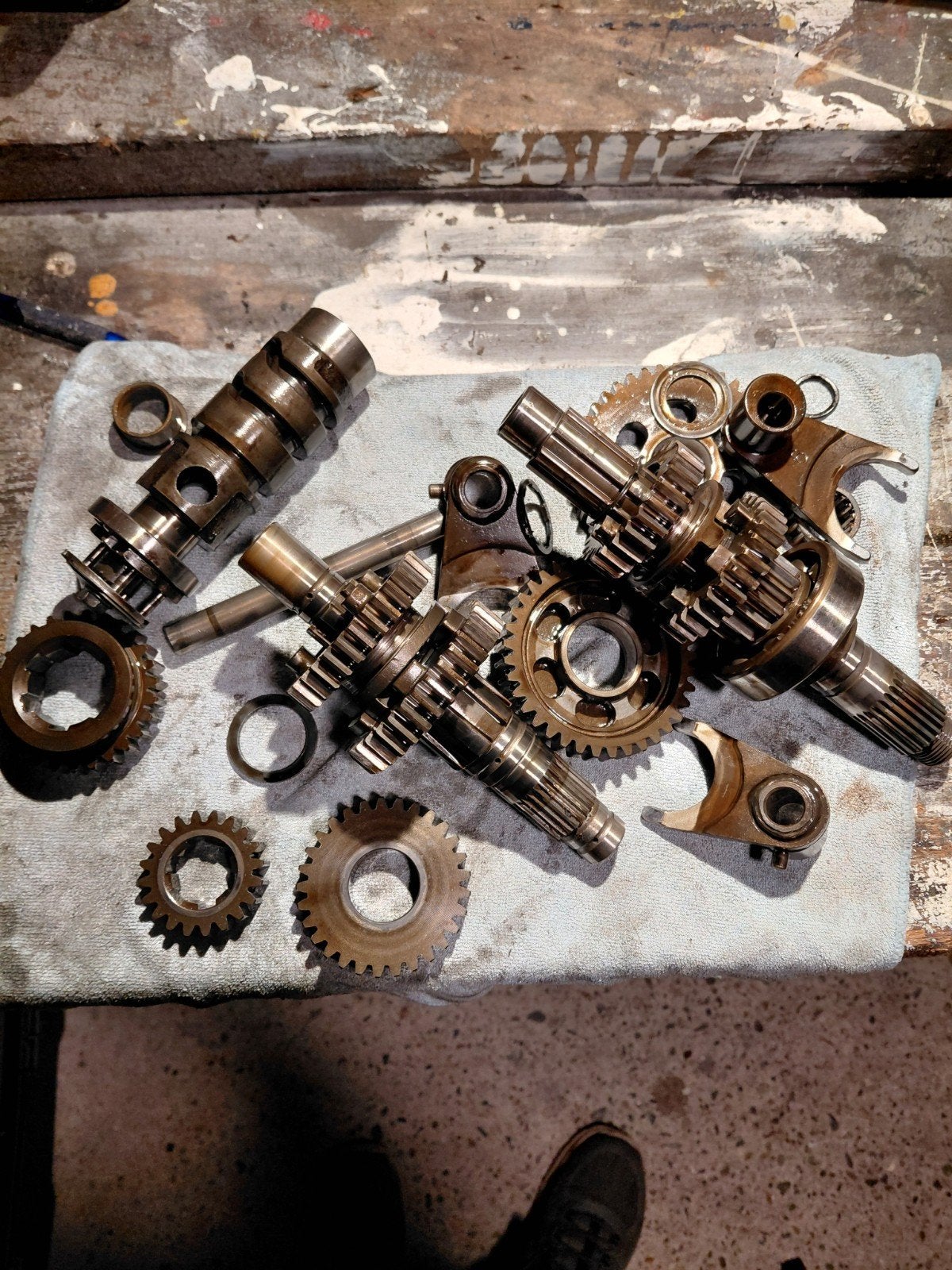 versnellingsbak onderdelen voor Honda CX 500, Ophalen, Gebruikt