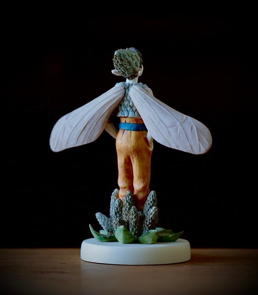 Ribwort Plantain Fairy - Gedetailleerd Beeldje Flower Fairie, Verzamelen, Ophalen of Verzenden, Zo goed als nieuw, Fantasy