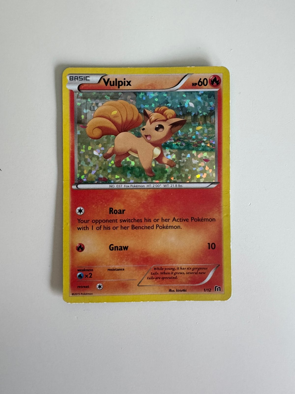 Vulpix, Ophalen of Verzenden, Gebruikt, Losse kaart