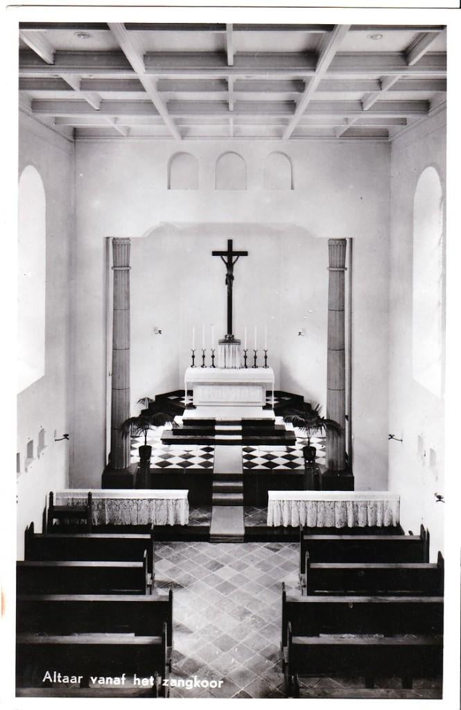 Posterholt (L)Landbouwhuish- en opleidingsschool Altaar 1953, Verzenden, 1940 tot 1960, Ongelopen, Limburg