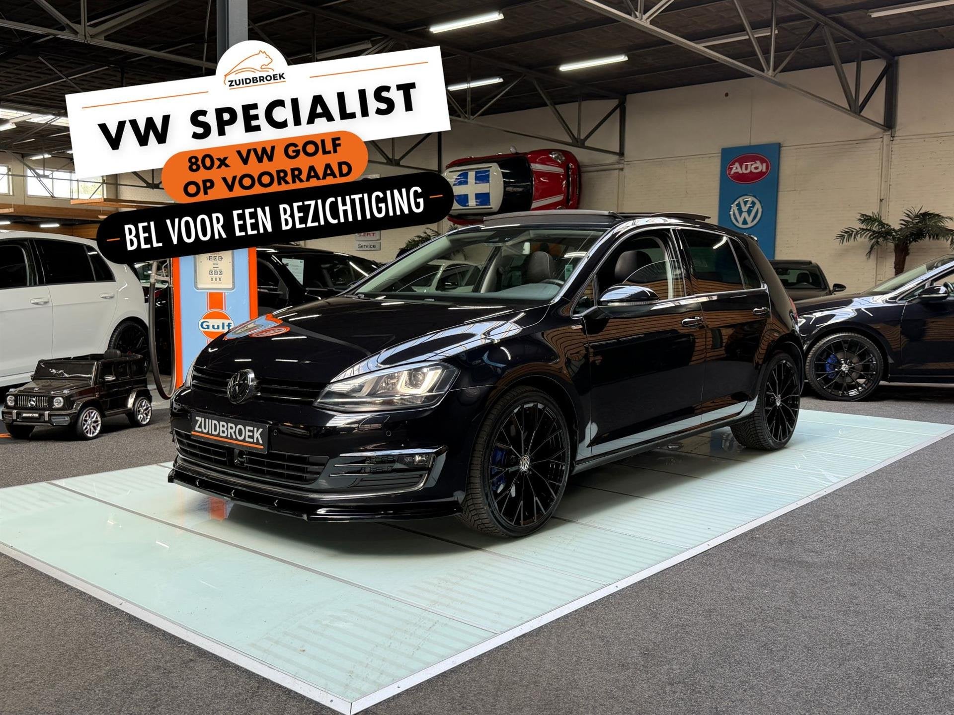 Volkswagen Golf 1.4 TSI R-Line | Pano | Maxton | Cruise | Na, Gebruikt, 4 cilinders, 1290 kg, Zwart