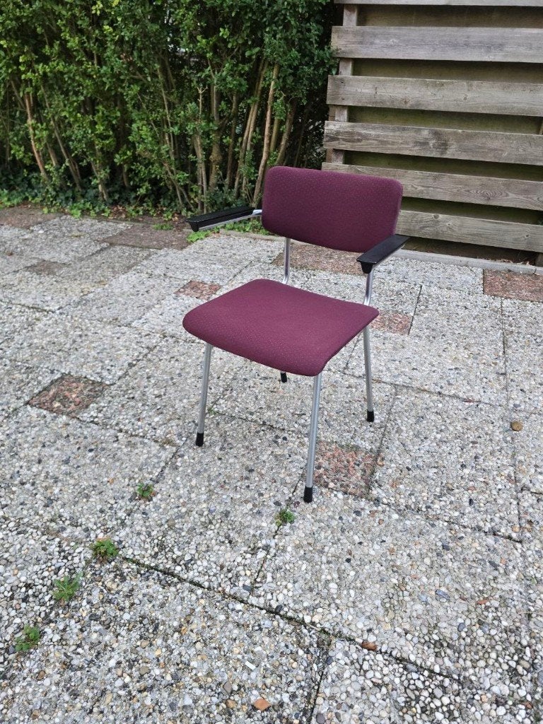 Gispen 1235 stoel met armleuningen, Ophalen, Metaal, Gebruikt, Overige kleuren