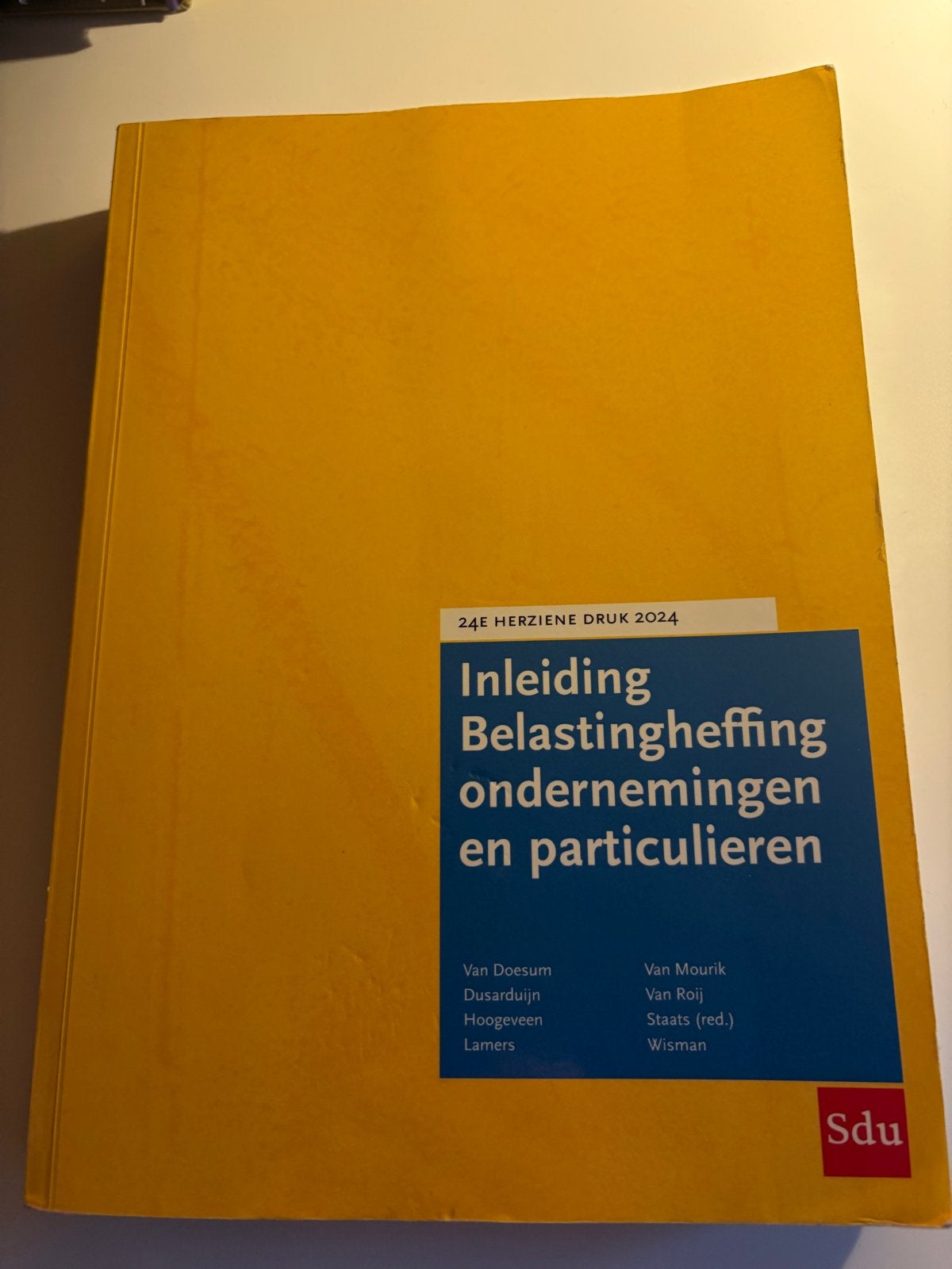 Inleiding Belastingheffing Ondernemingen en Particulieren, Verzenden, Alpha, Zo goed als nieuw, WO