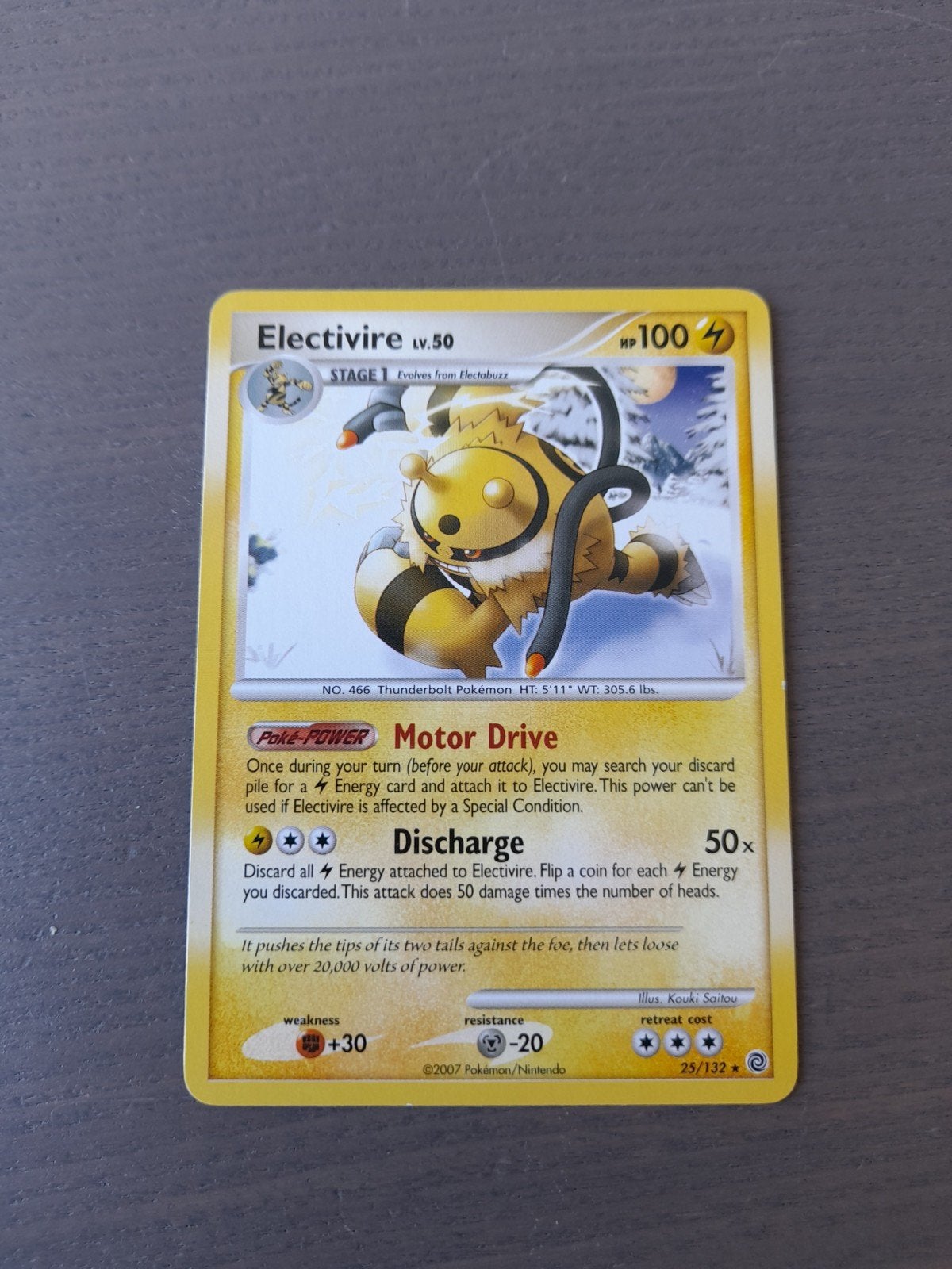 Secret wonders 25/132 electivire, Ophalen of Verzenden, Gebruikt, Losse kaart