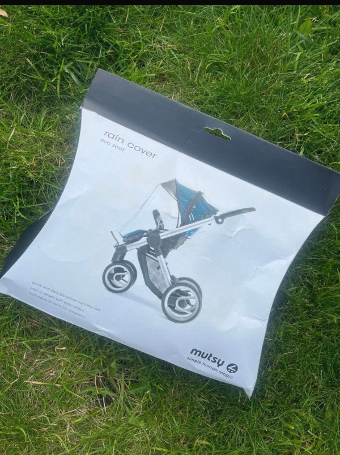 Mutsy evo kinderwagenzitje regenhoes, Ophalen of Verzenden, Zo goed als nieuw, Mutsy