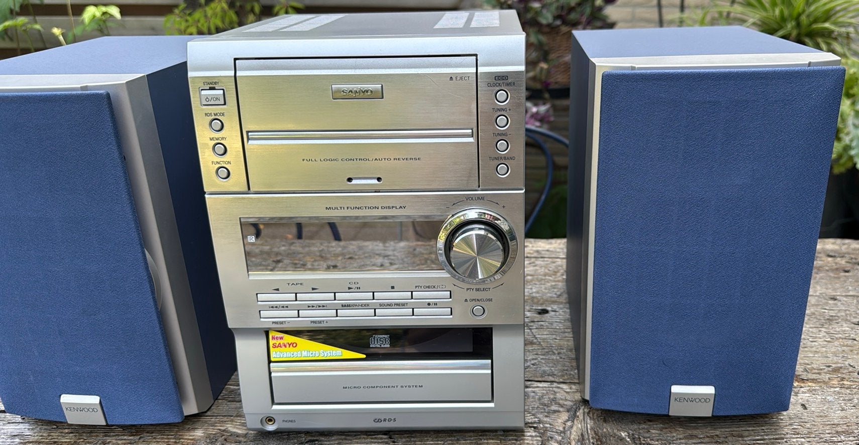 Sanyo DC-BM500 Microset met Kenwood LS-M31 Speakers, Overige merken, Gebruikt, Cassettedeck, Ophalen of Verzenden