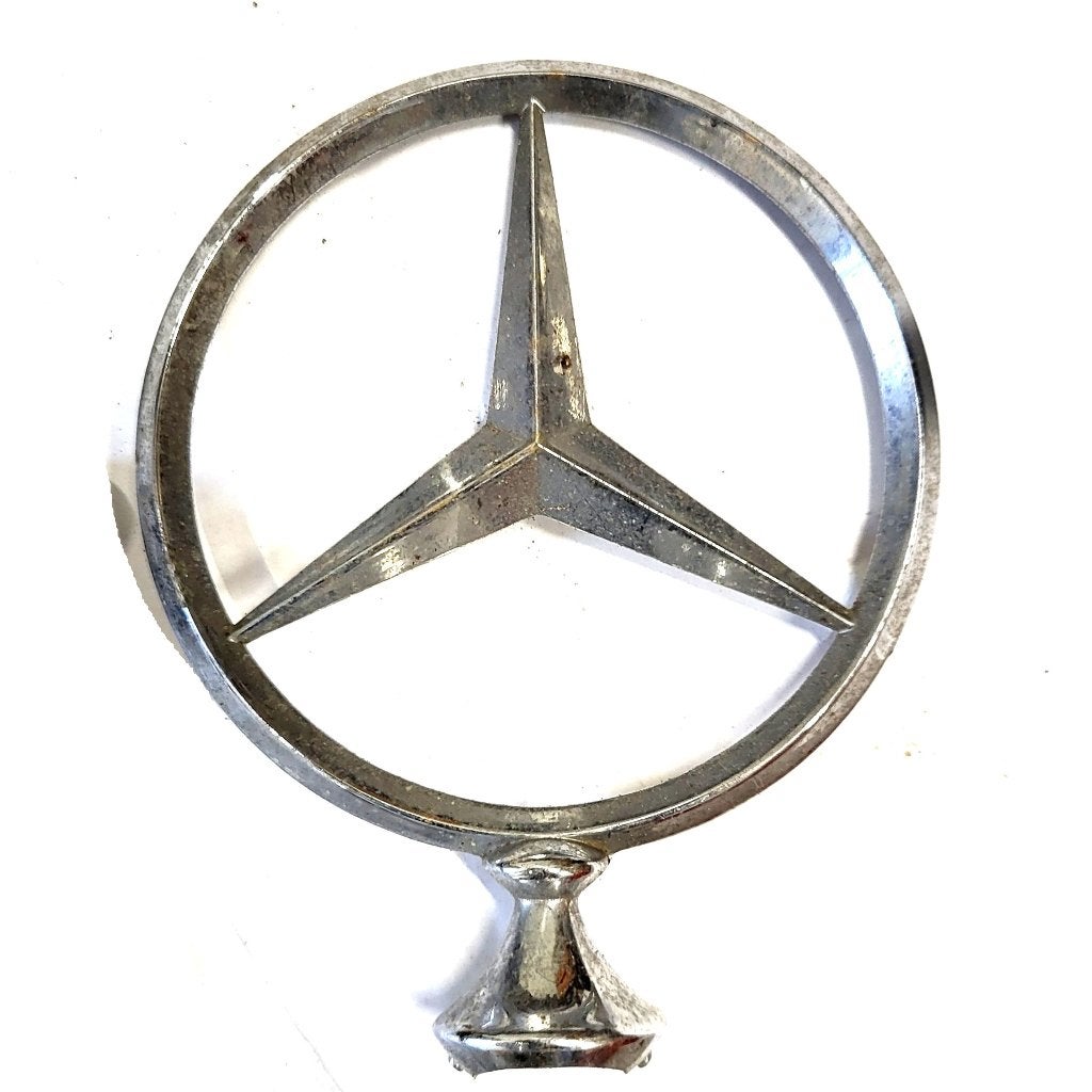vintage Origineel Mercedes motorkap embleem, nog auto boeken, Ophalen of Verzenden