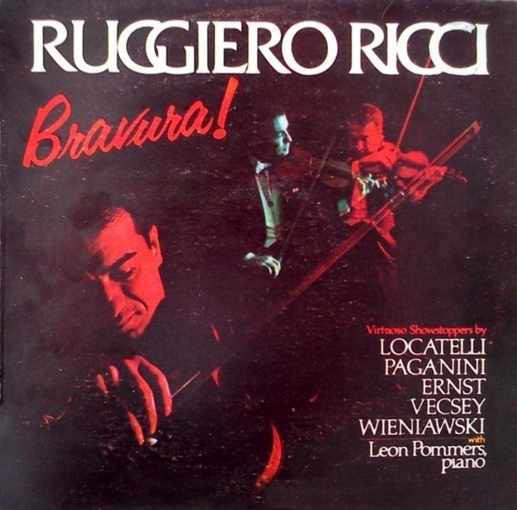 Bravura!  - Ruggiero Ricci With Leon Pommers ‎–, Ophalen of Verzenden, Zo goed als nieuw