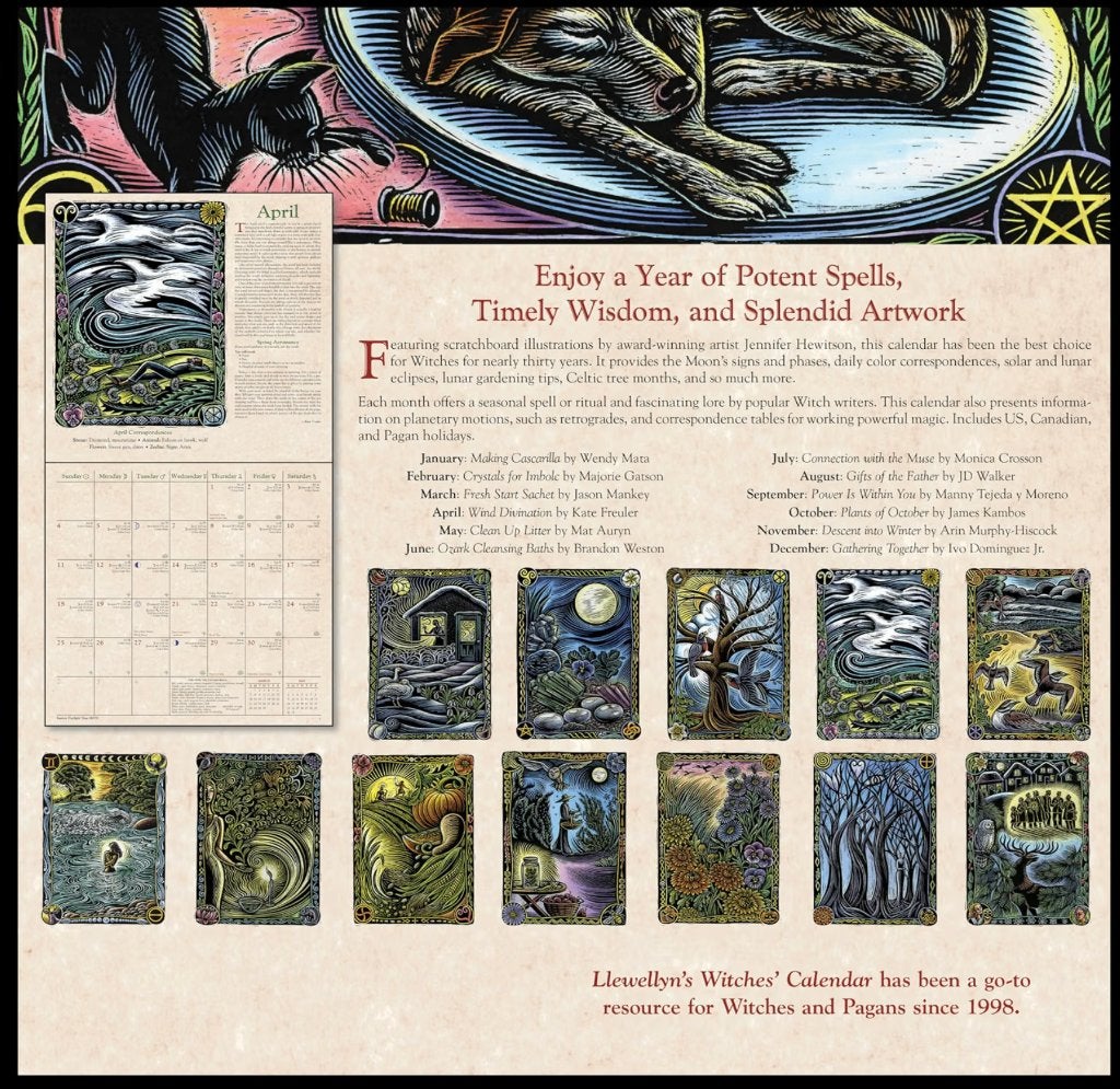 Llewellyn's 2027 Witches' Calendar - Heksen kalender, Verzenden, Maandkalender, Nieuw