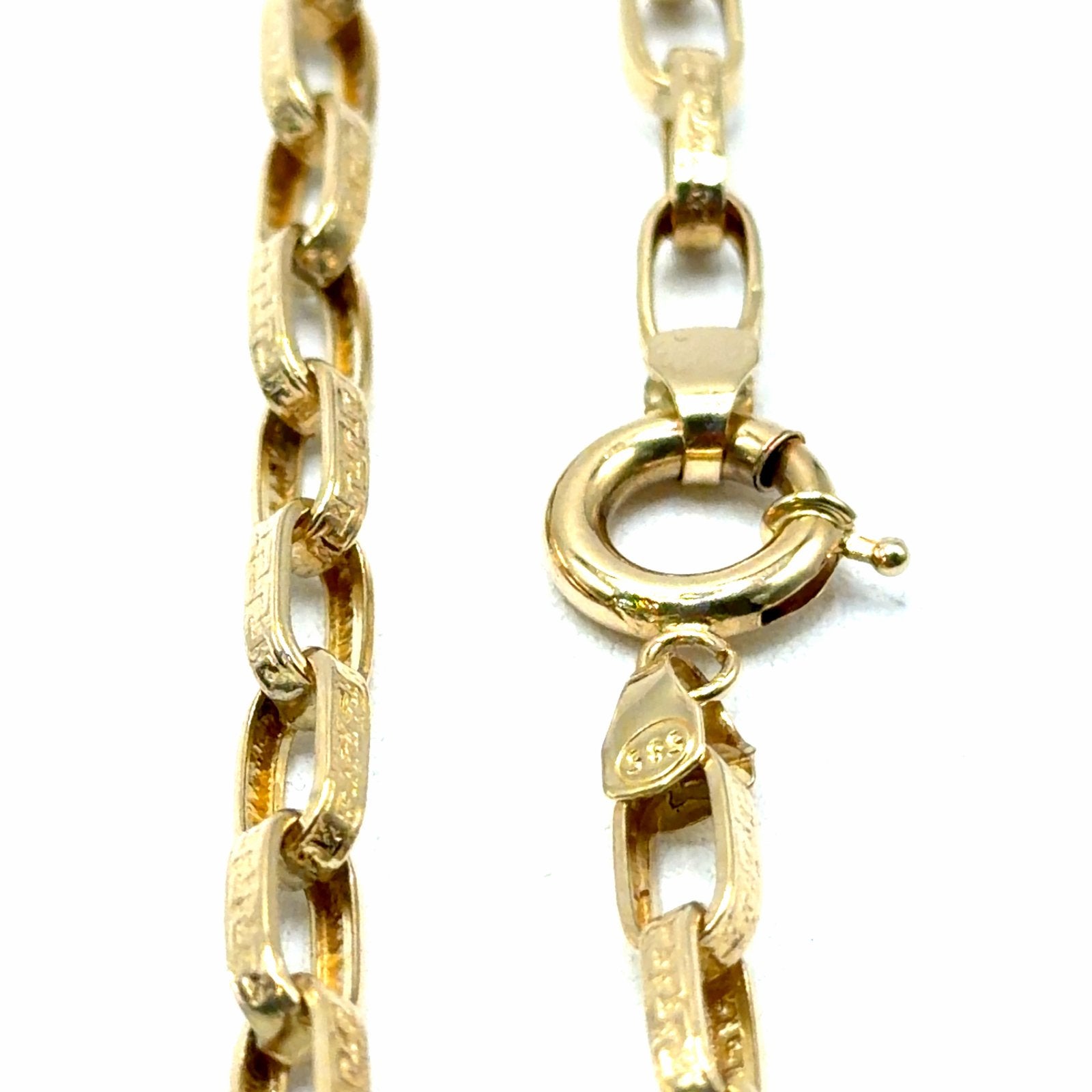 Gouden ketting met Griekse motieven, 14K, W, Nieuw, Ophalen of Verzenden, W