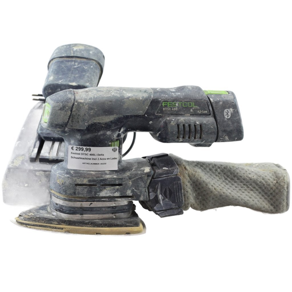 Festool DTSC 400Li Delta Schuurmachine Incl 2 Accu en Lader, Festool, Zo goed als nieuw, Support@festool.com, Festool GmbH, WertstraÃŸe 20, 
73240 Wendlingen
Germany