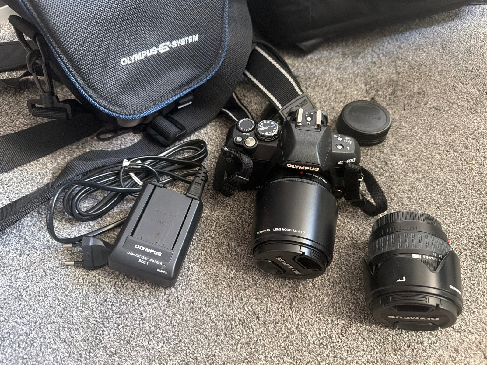 Olympus E-400 Spiegelreflexcamera met accessoires, Gebruikt, Spiegelreflex, Ophalen of Verzenden, Olympus