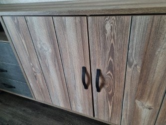 kast, Huis en Inrichting, Ophalen, Met deur(en), 150 tot 200 cm, Teakhout