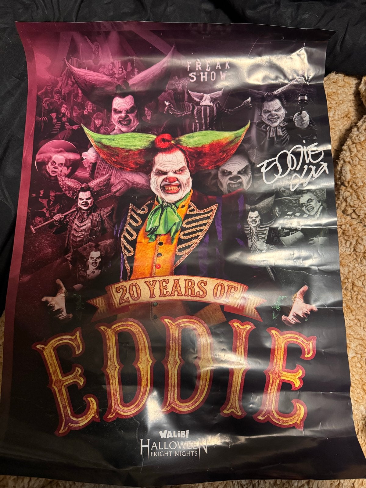 Walibi Halloween Fright Nights Eddie Poster, Ophalen, A1 t/m A3, Overige onderwerpen, Rechthoekig Staand