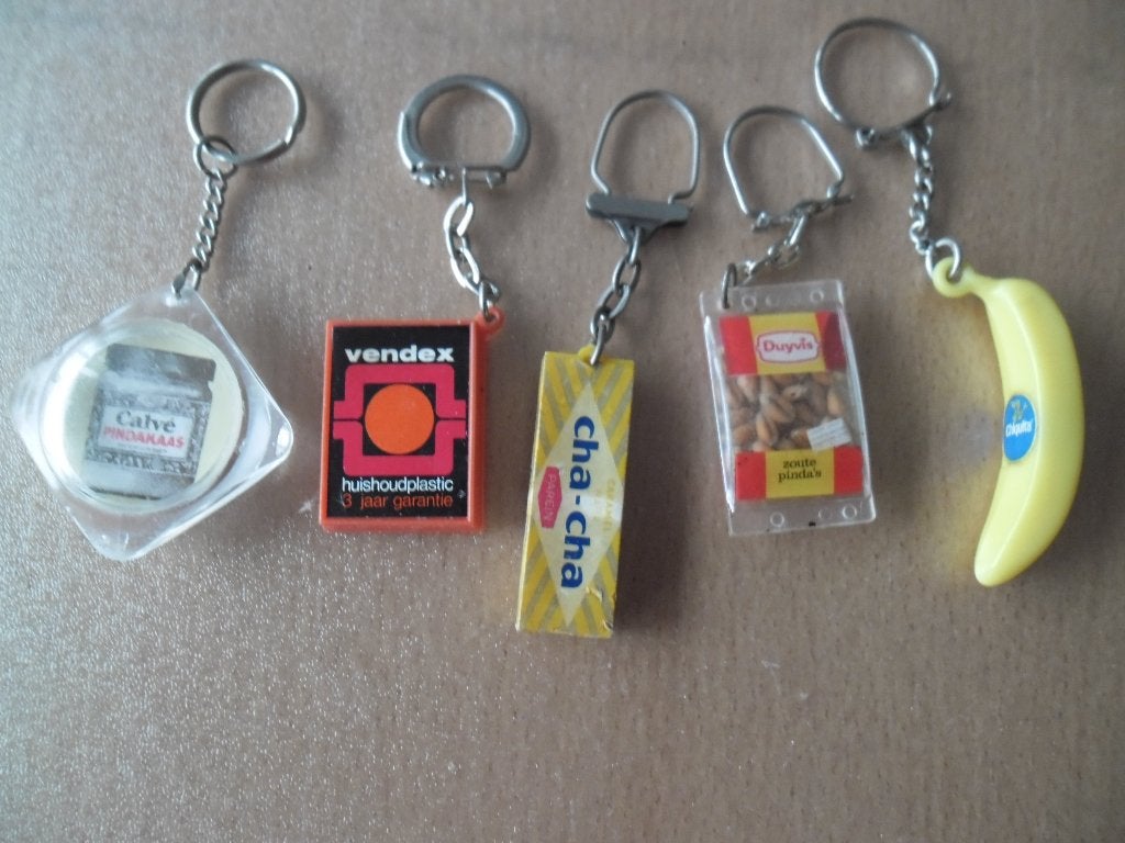 Vintage Sleutelhangers - Diverse Reclame en Figuren, Verzamelen, Ophalen of Verzenden, Gebruikt, Merk