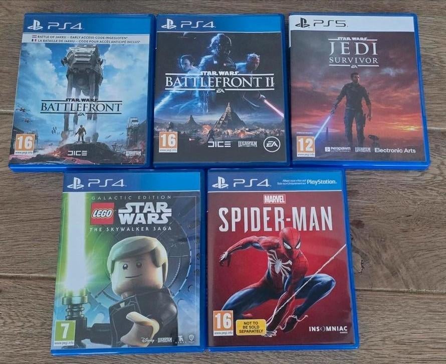 Playstation 4 spellen: Battlefront - Starwars - Spiderman, Avontuur en Actie, Online, 1 speler, Ophalen of Verzenden