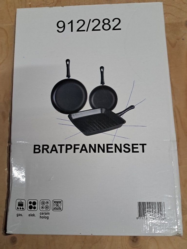 Braadpannenset 2 delig., Overige typen, Ophalen of Verzenden, Nieuw, Metaal