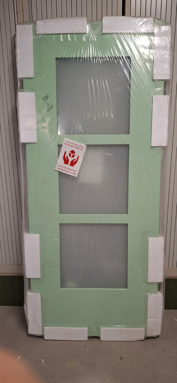 Nieuwe linksdraaiende binnendeur, opdek RAL 6019, 83x201.5cm, Ophalen, 80 tot 100 cm, Binnendeur, Nieuw
