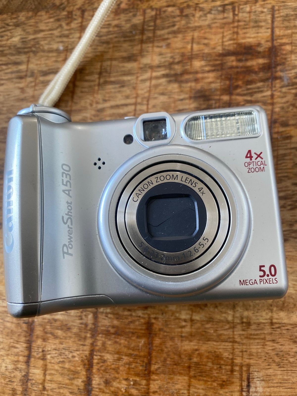 Canon PowerShot A530 Compactcamera - 5.0 Megapixels, Ingebouwde flitser, Gebruikt, Canon, Ophalen of Verzenden