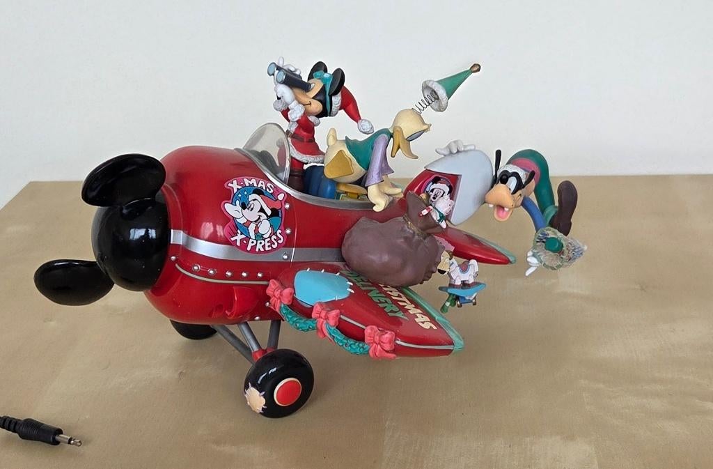 Enesco Vlieguig Micky als santa claus speeldoos/muziekdoos, Ophalen