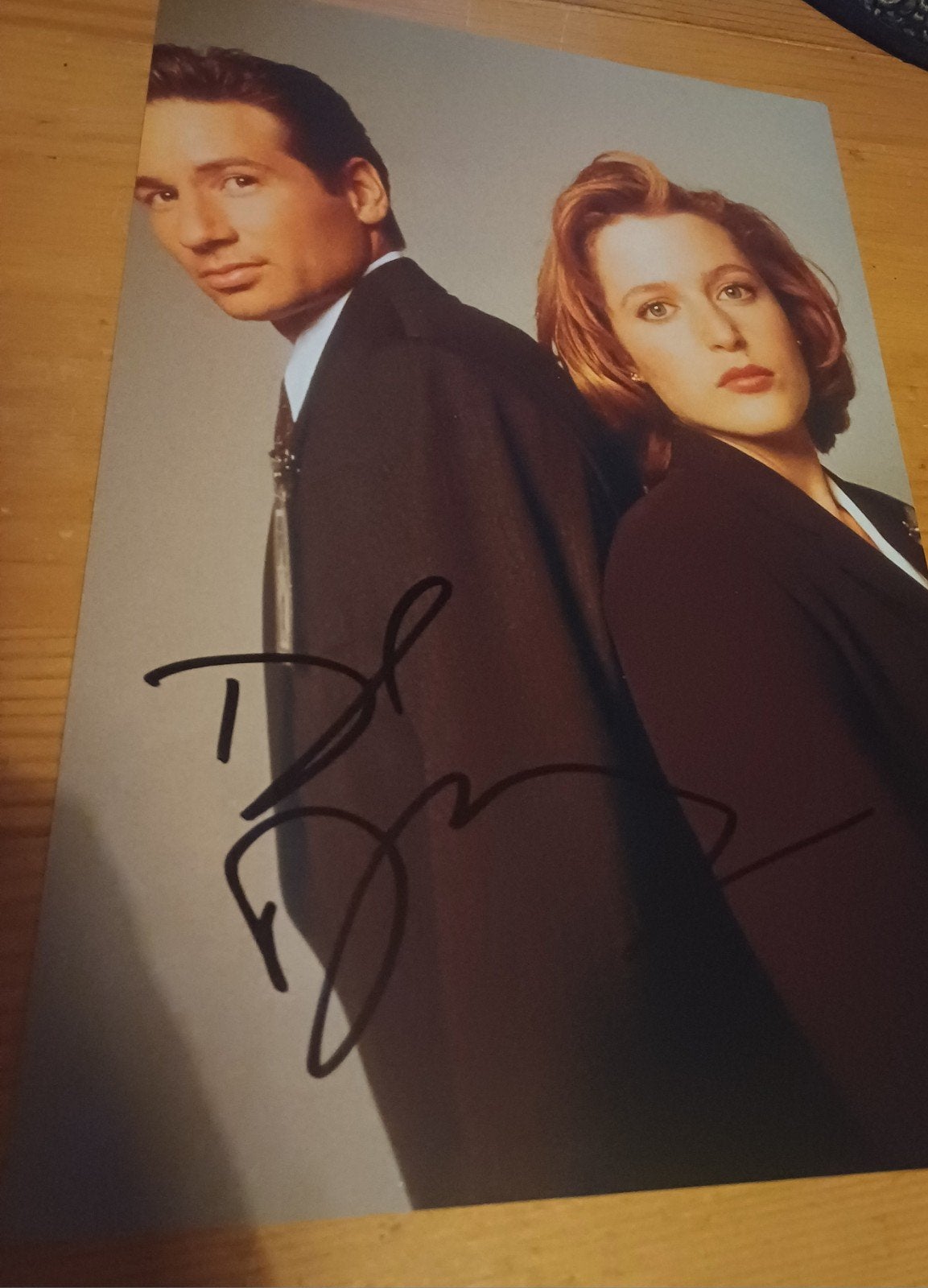 David Duchovny handtekening gesigneerde foto 30x20cm X-Files, Verzamelen, Ophalen of Verzenden, Zo goed als nieuw, Foto of Kaart