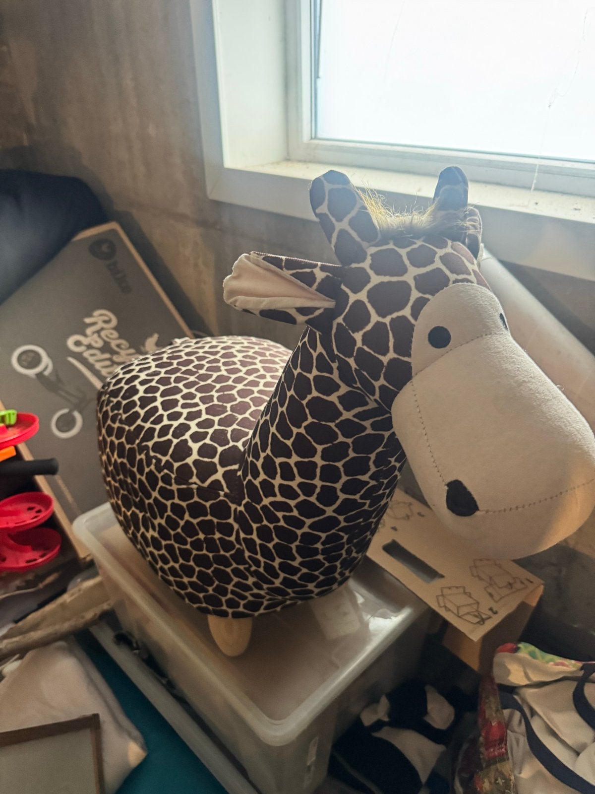 Leuke Giraf Knuffel Stoel - Perfect voor Kinderkamers, Ophalen, Giraf, Zo goed als nieuw, Middelgroot (20 tot 80 cm)